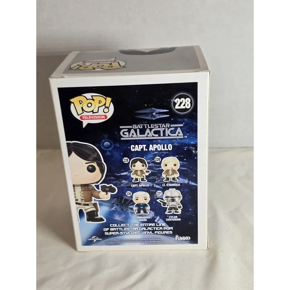 Funko Pop! Television: Capt. Apollo. Battlestar Galactica n. 228. Action Figu...